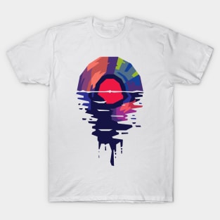 Music Record Sunset Popart T-Shirt